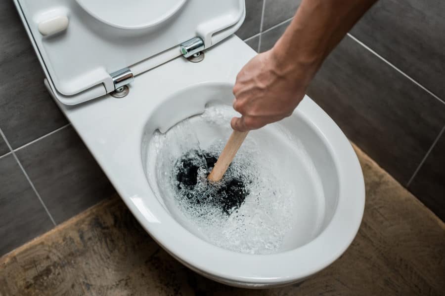 How to fix a toilet that gurgles at the end of a flush.